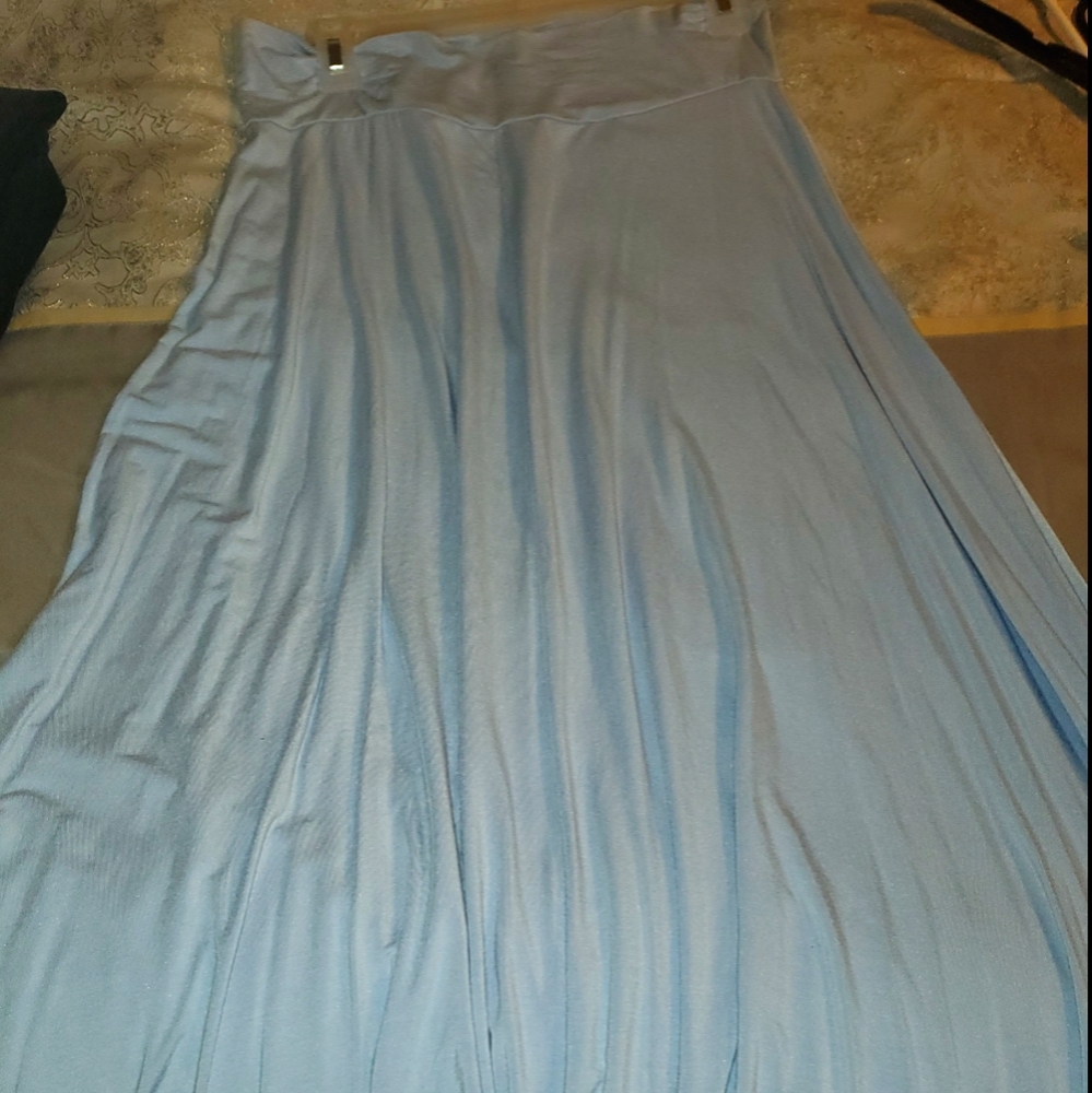 Light blue maxi skirt